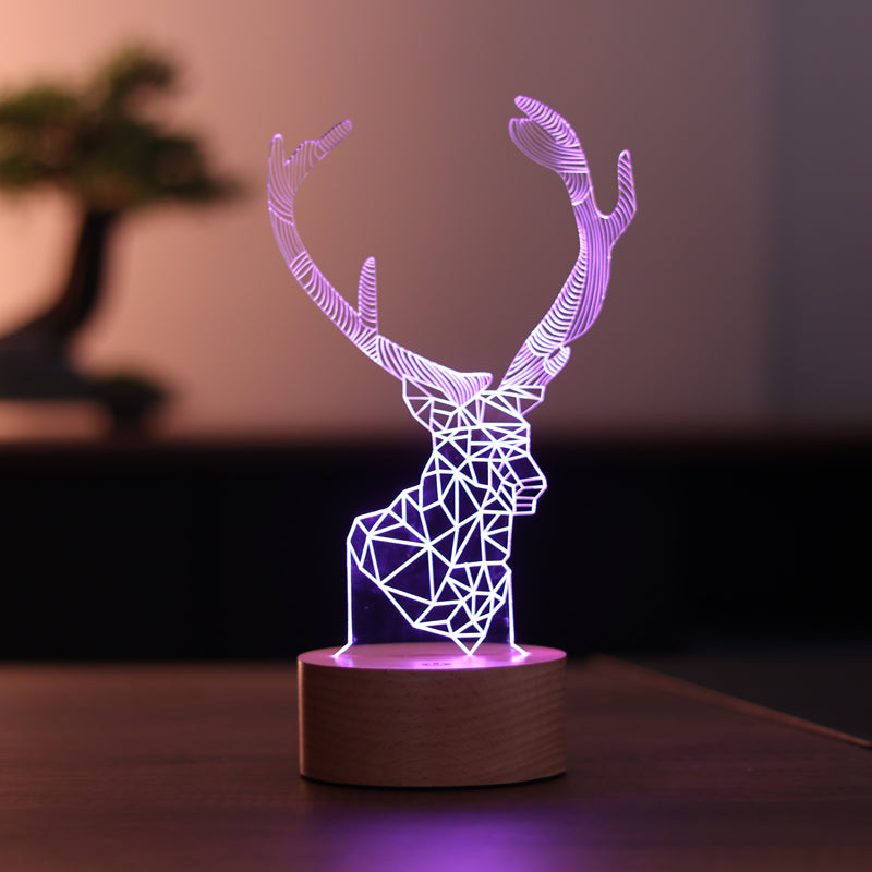 3D Ala Deer LED Night Light