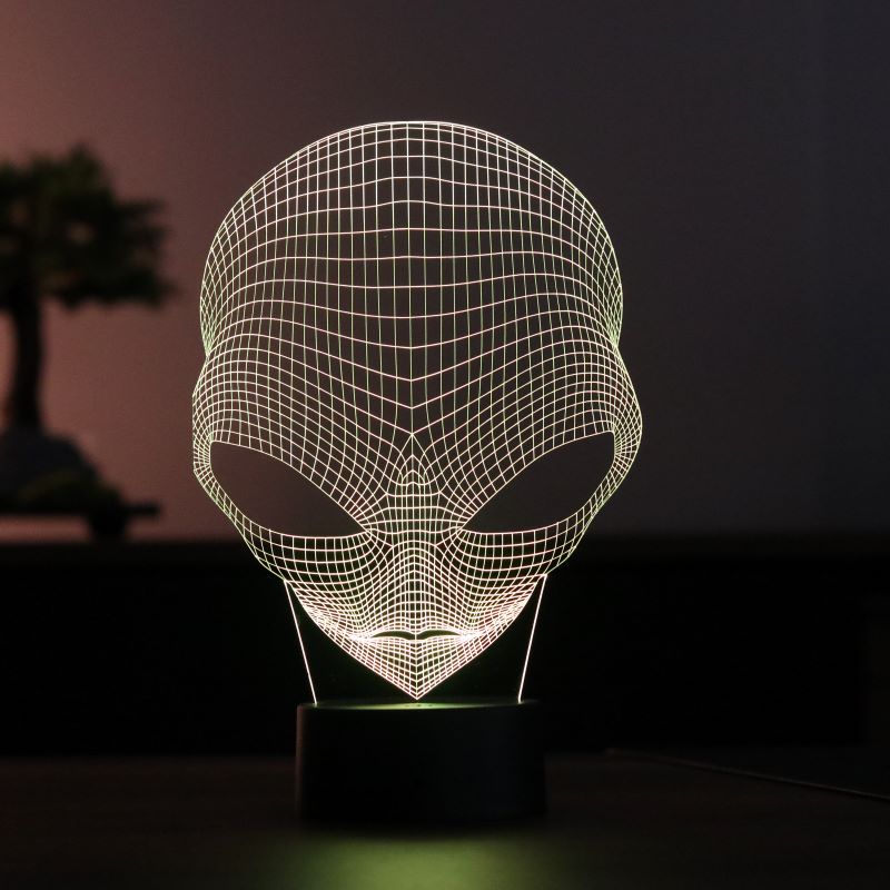 3-D Alien Lamp
