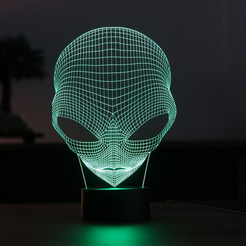 3-D Alien Lamp