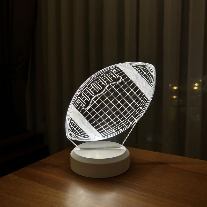 3D American Football Led Table Lamp