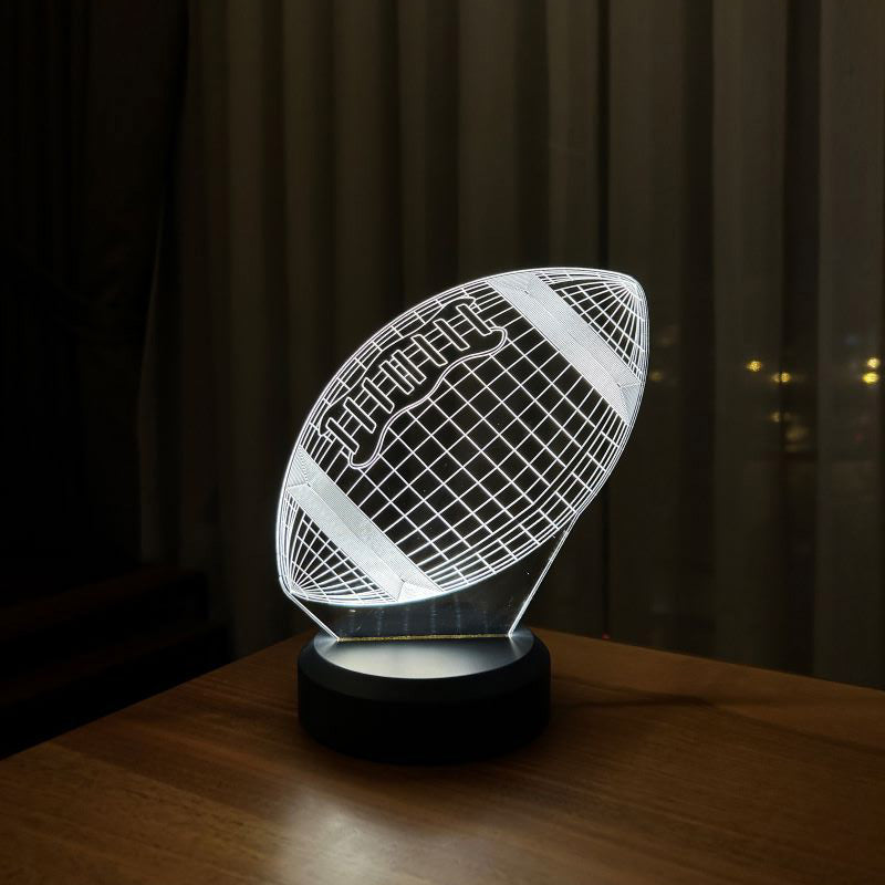 3D American Football Led Table Lamp