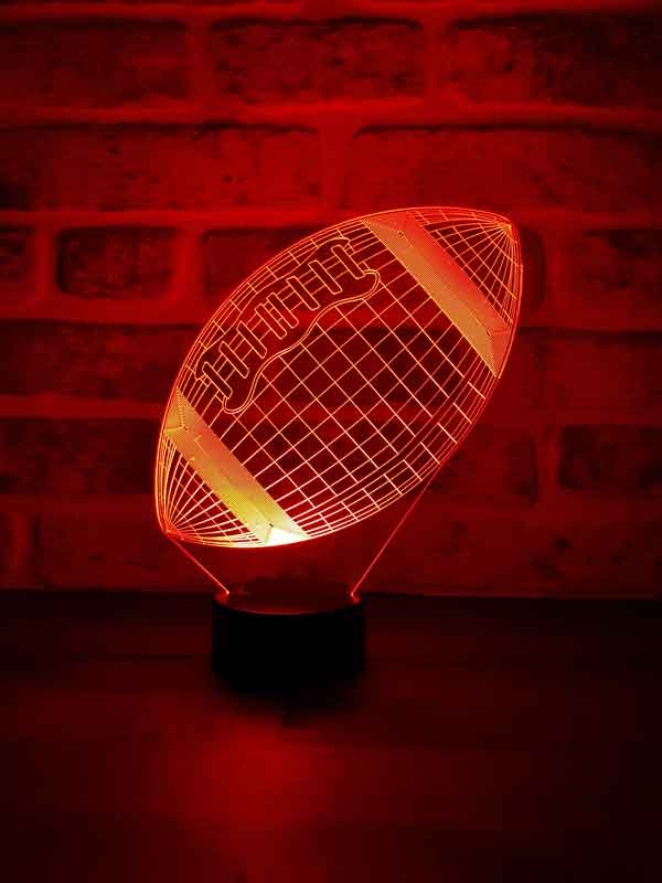 3D American Football Led Table Lamp