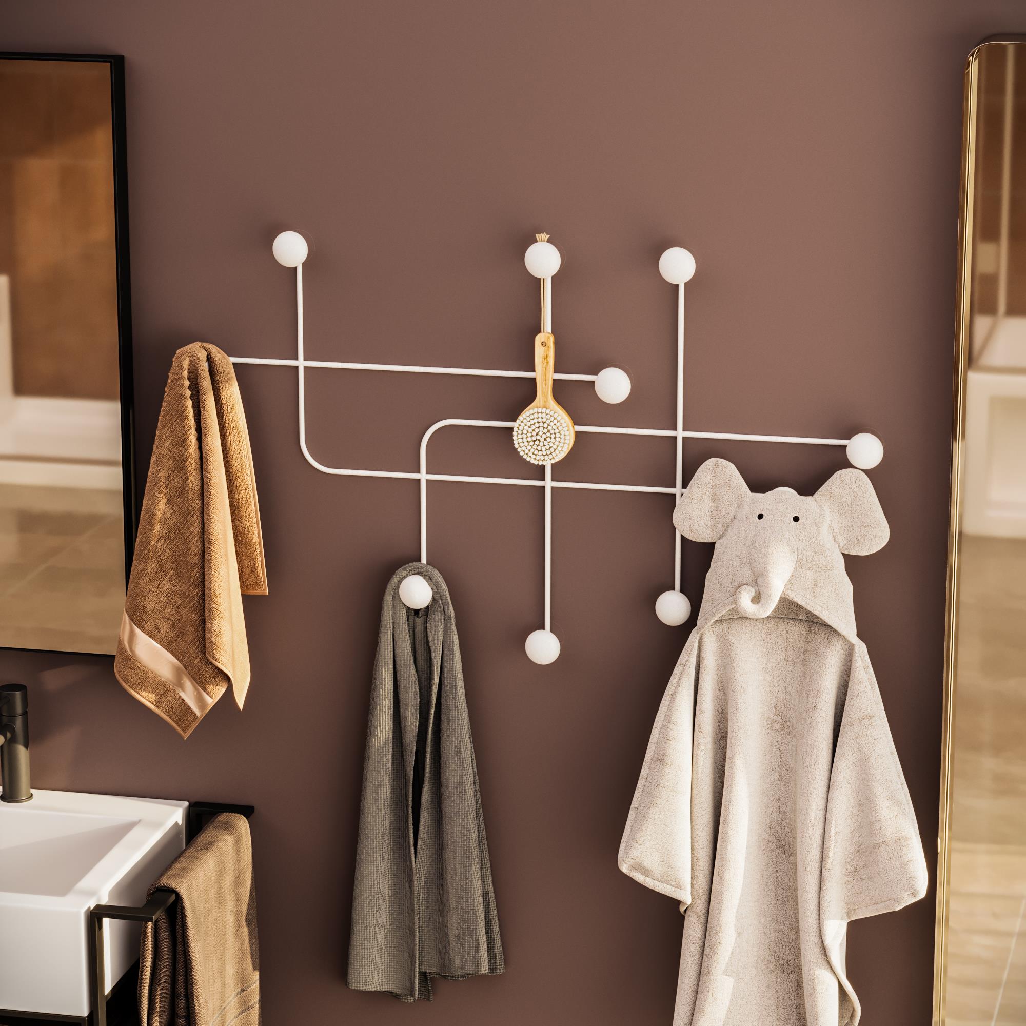 AMT-004-B Dekoratif Metal Askılık | ByLamp