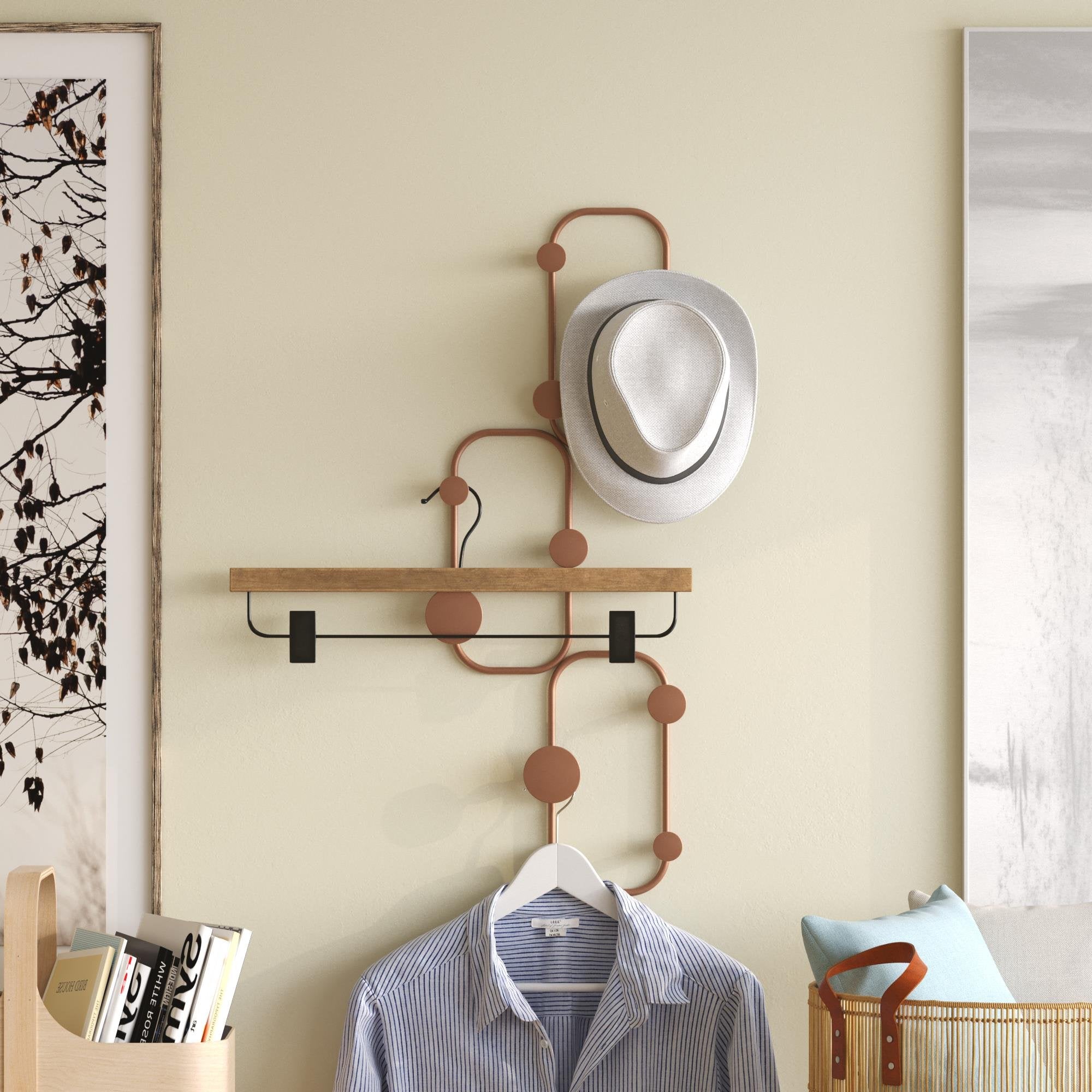 AMT-011-C Dekoratif Metal Askılık | ByLamp