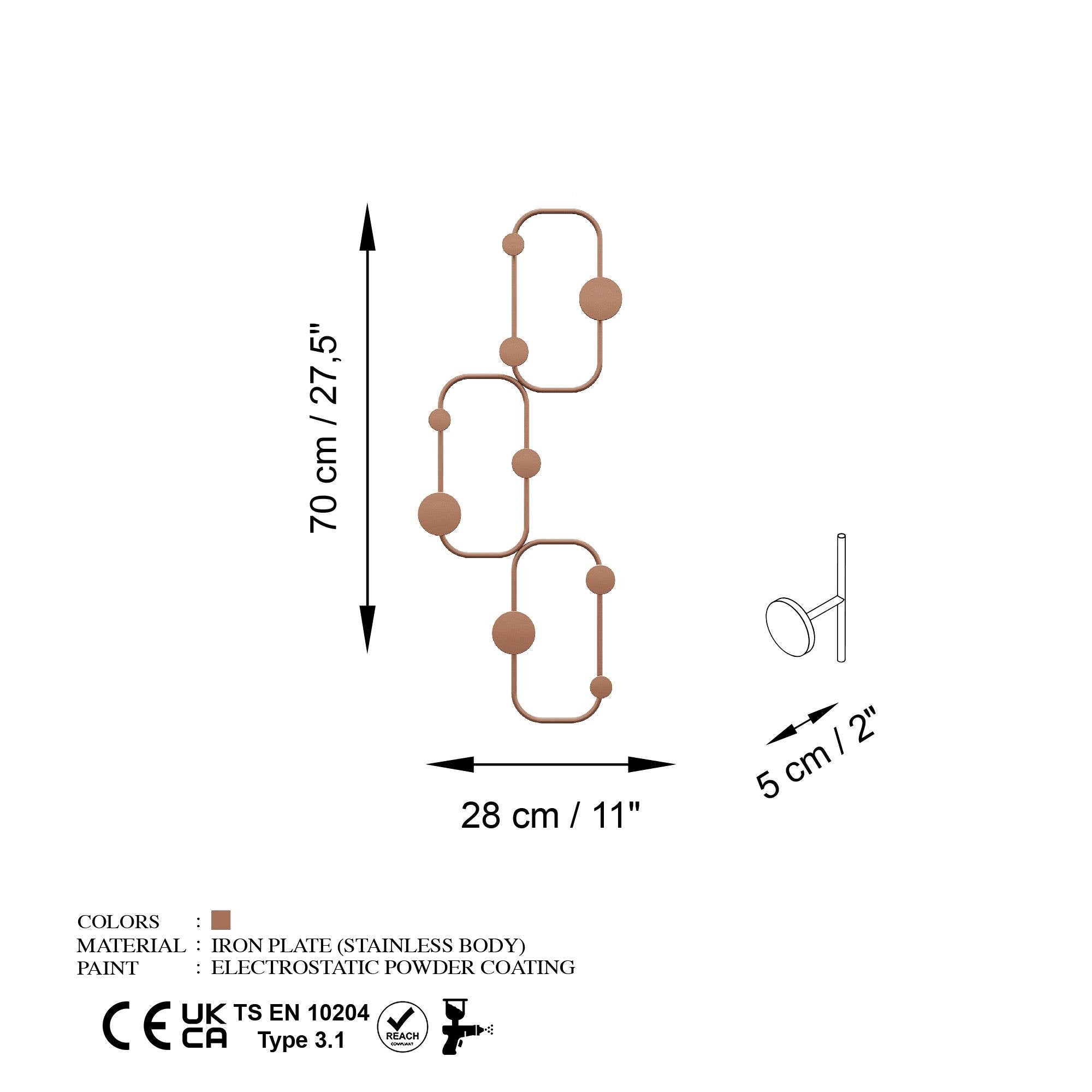 AMT-011-C Dekoratif Metal Askılık | ByLamp