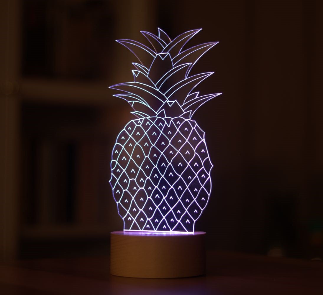 3D Pineapple Led Lamp