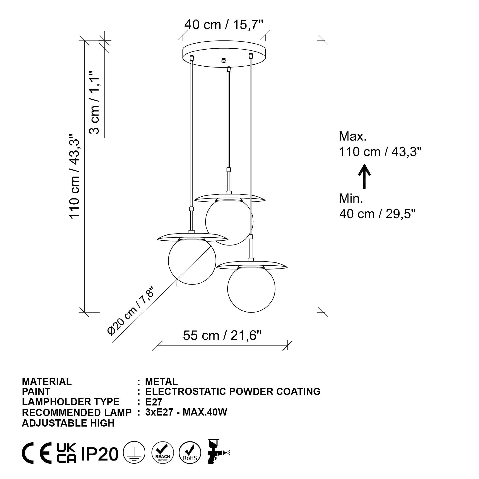 Anemon 13833 Cam Sarkıt Aydınlatma | ByLamp