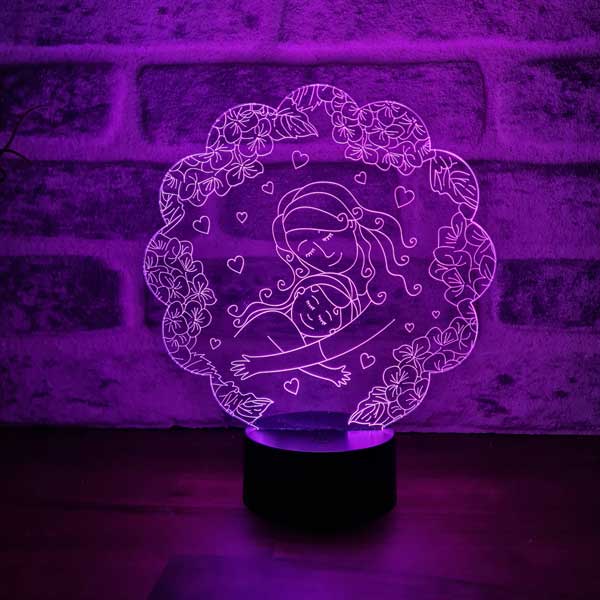 Mother and Daughter Figured Decorative Gift Led Table Lamp | BYLAMP