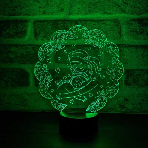 Mother and Daughter Figured Decorative Gift Led Table Lamp | BYLAMP