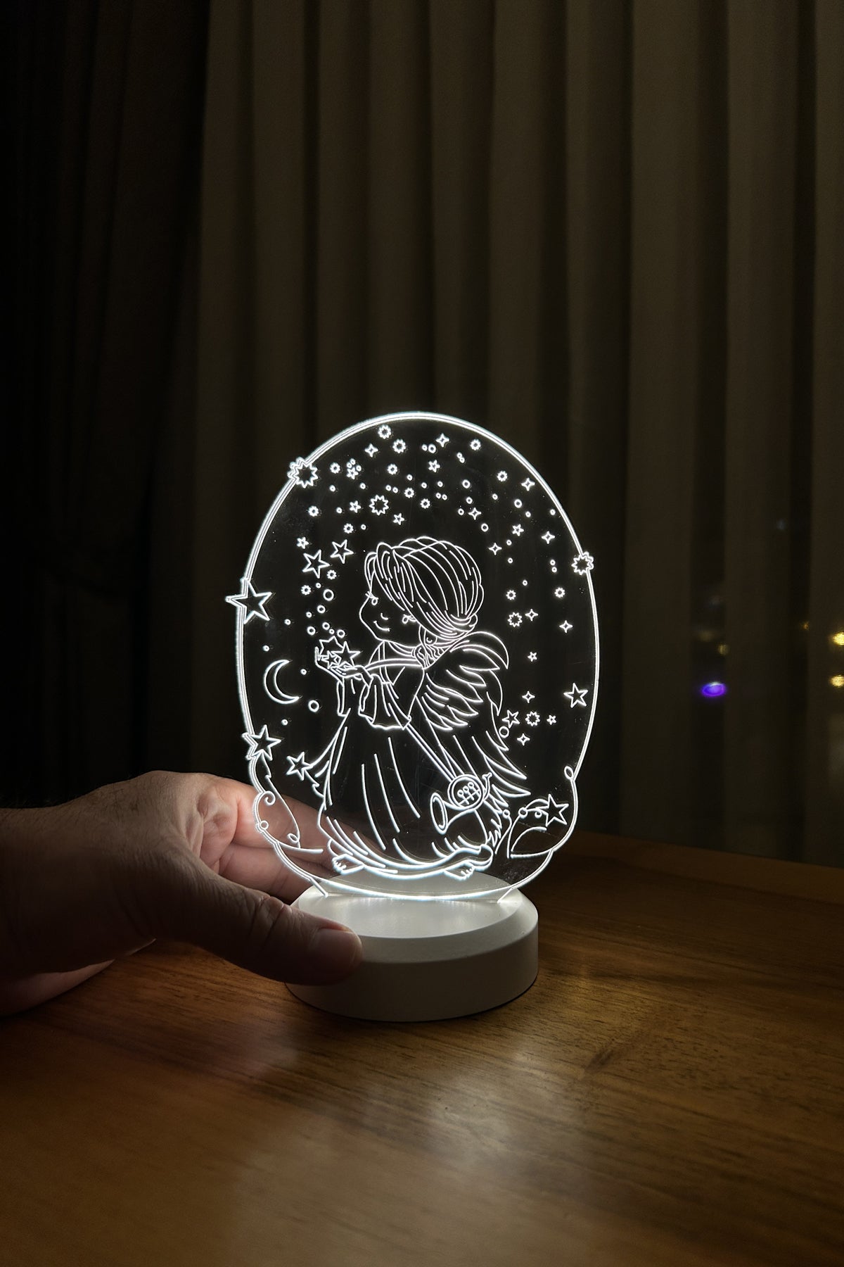 Angel and Star Figured Decorative Gift Led Table Lamp | BYLAMP