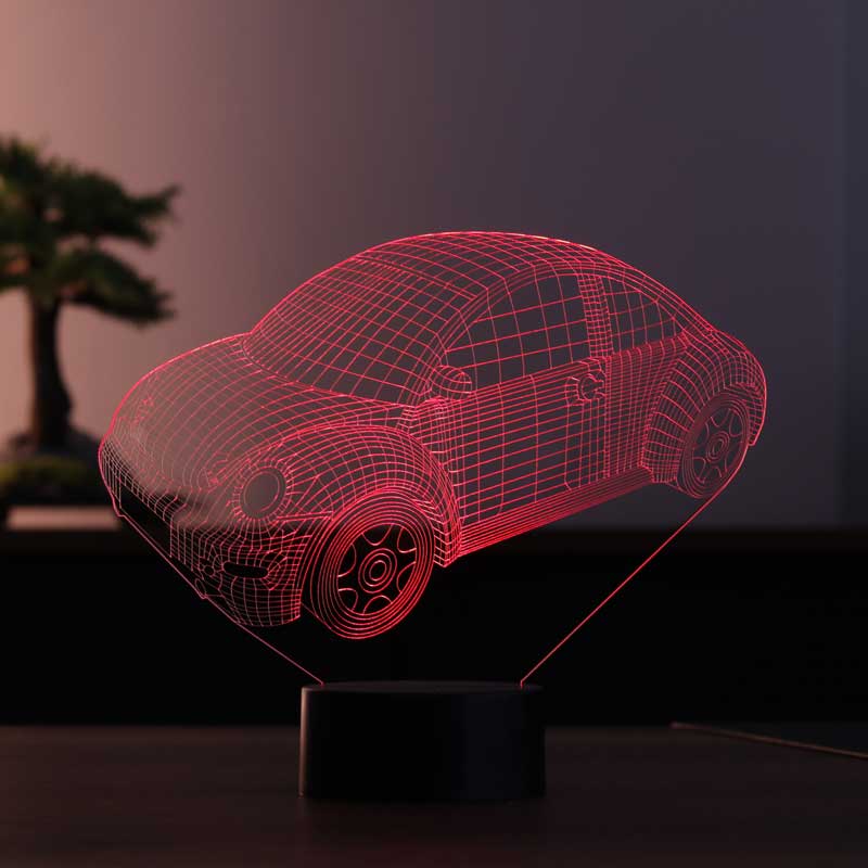3-D Car LED Table Lamp