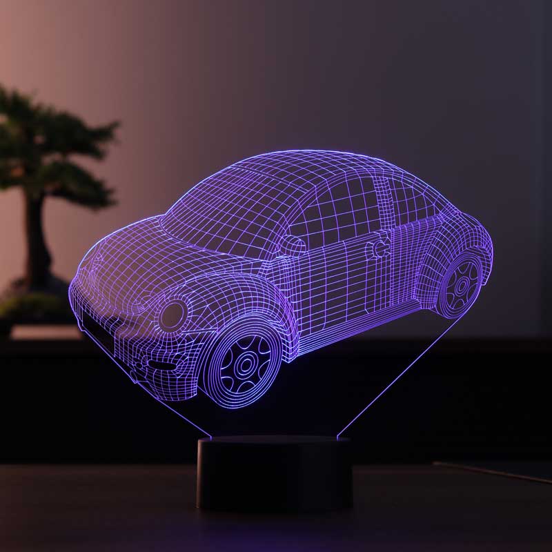 3-D Car LED Table Lamp