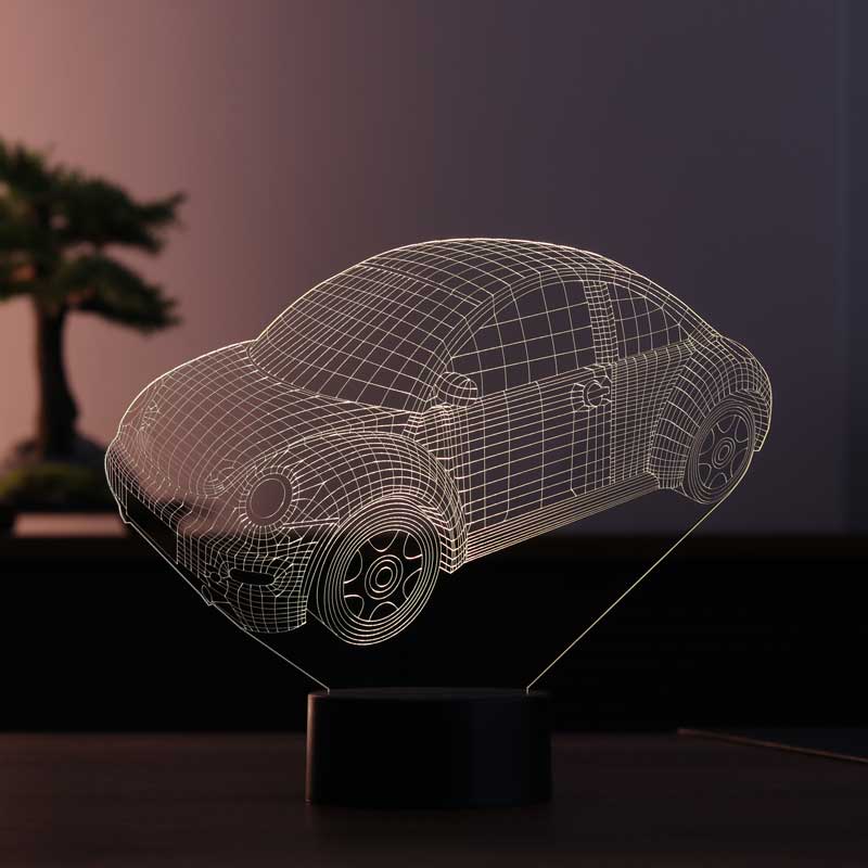 3-D Car LED Table Lamp