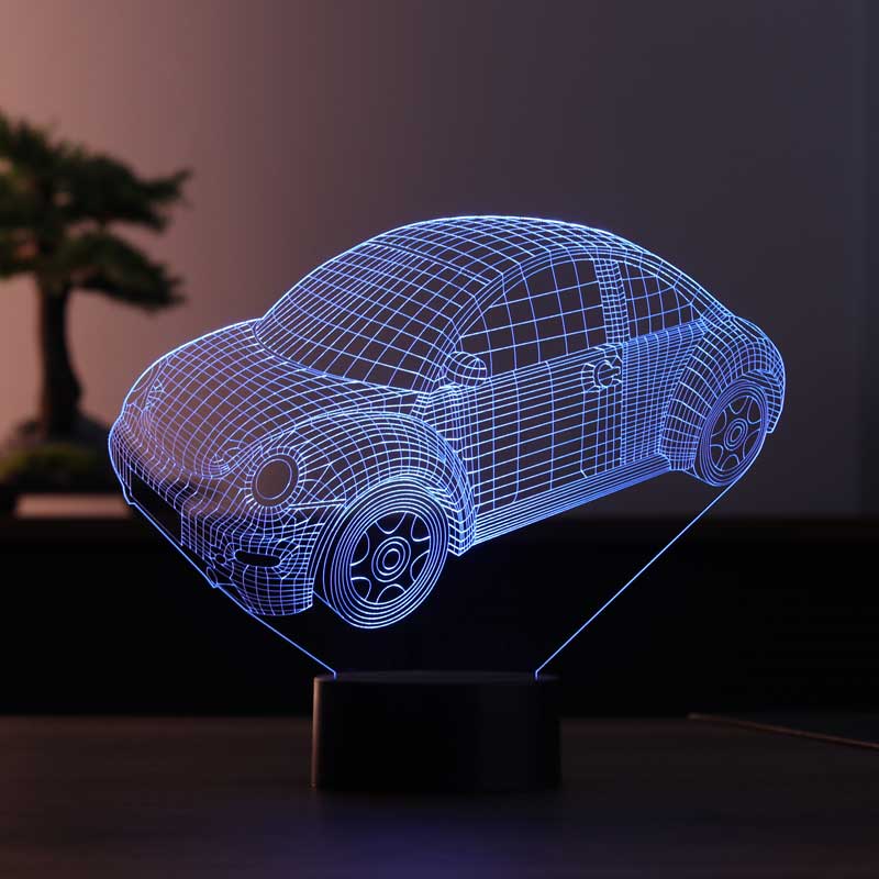 3-D Car LED Table Lamp