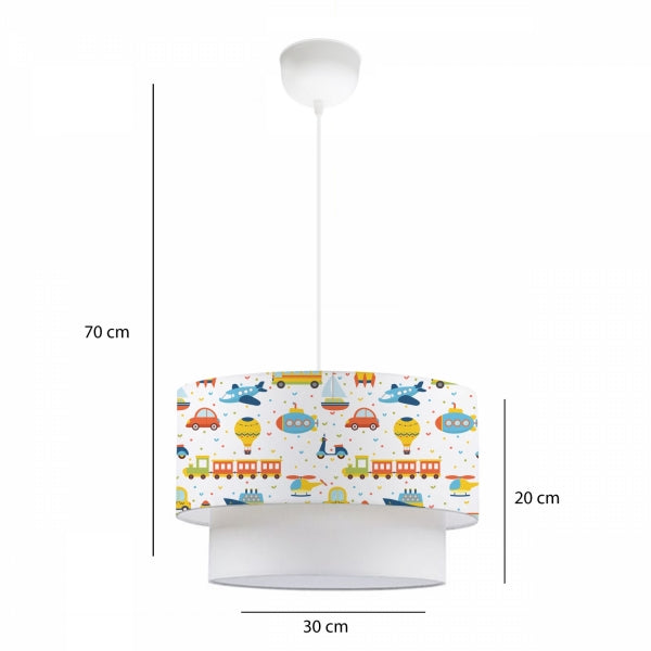 28' Children's Room Lighting Hello Friends Pendant Lamp | ByLamp