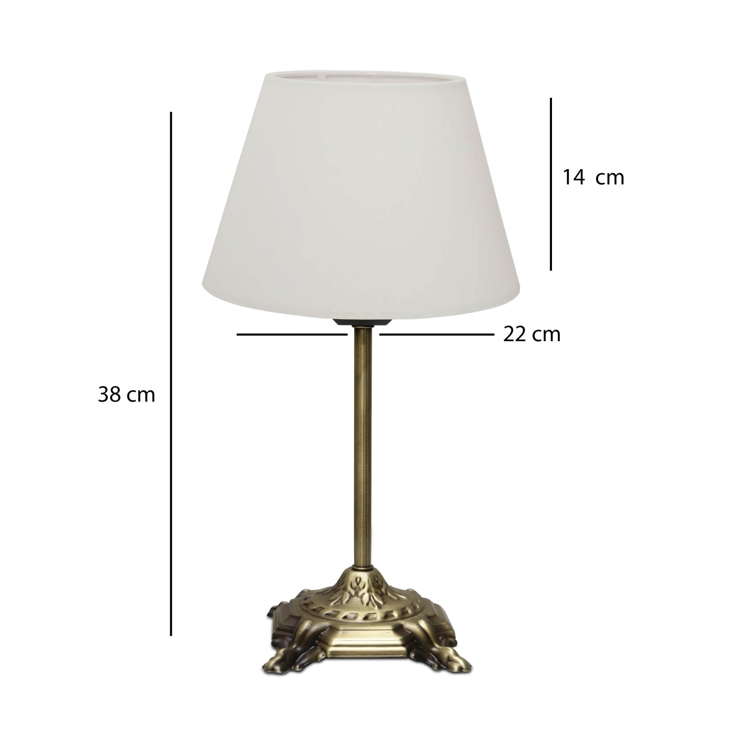 Artemis Eskitme Krem Abajur Masa Lambası | ByLamp