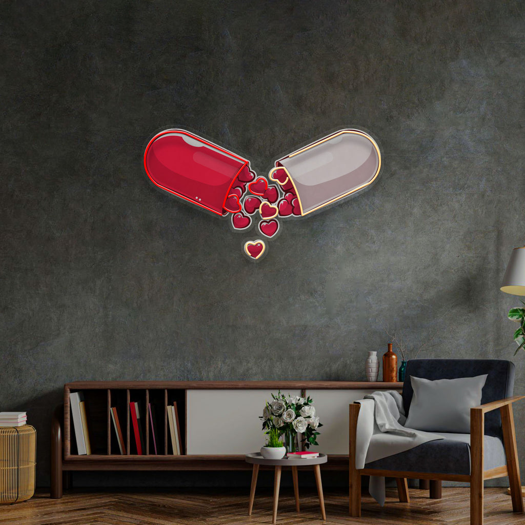 Neon Sign Love Capsule Figured Led Gift