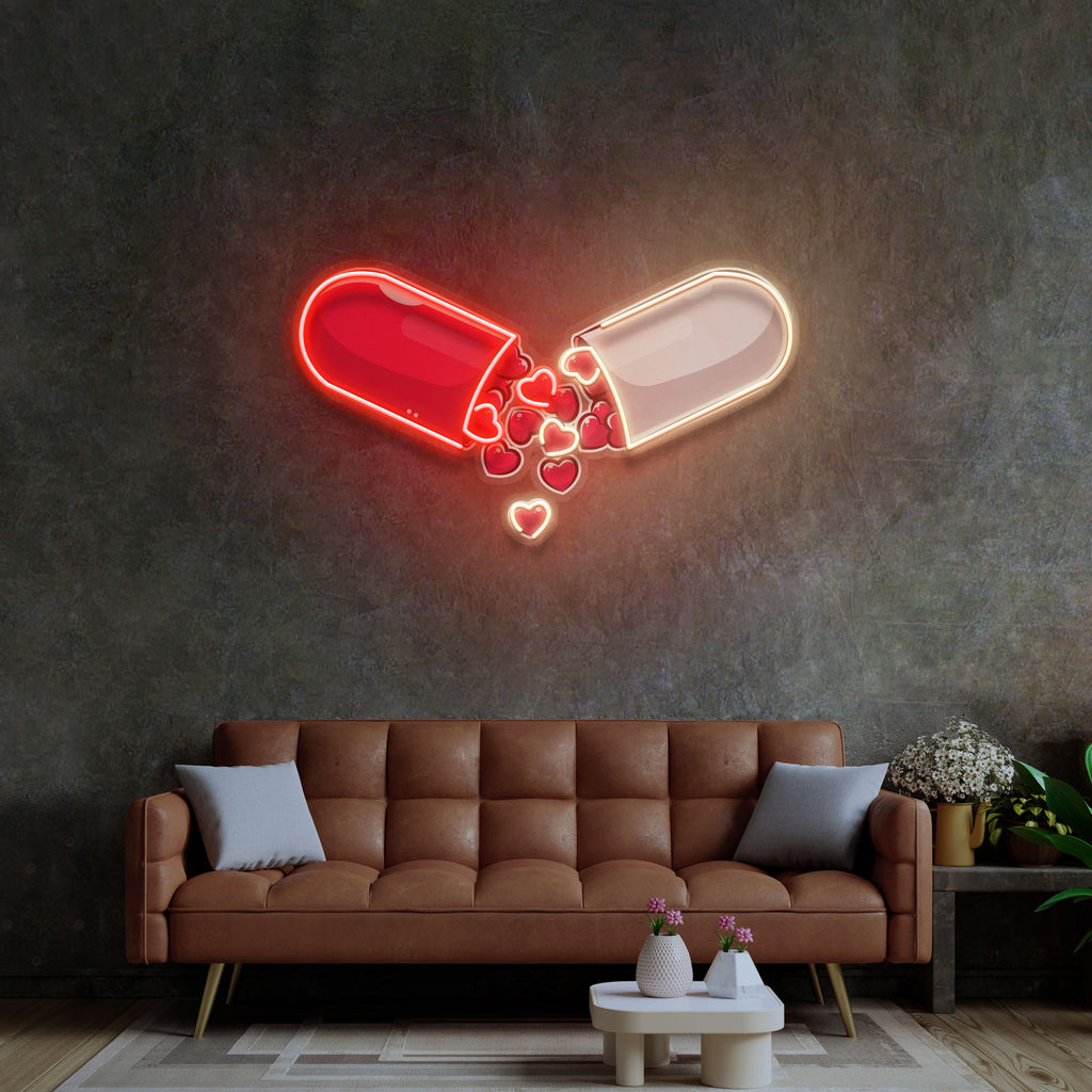 Neon Sign Love Capsule Figured Led Gift