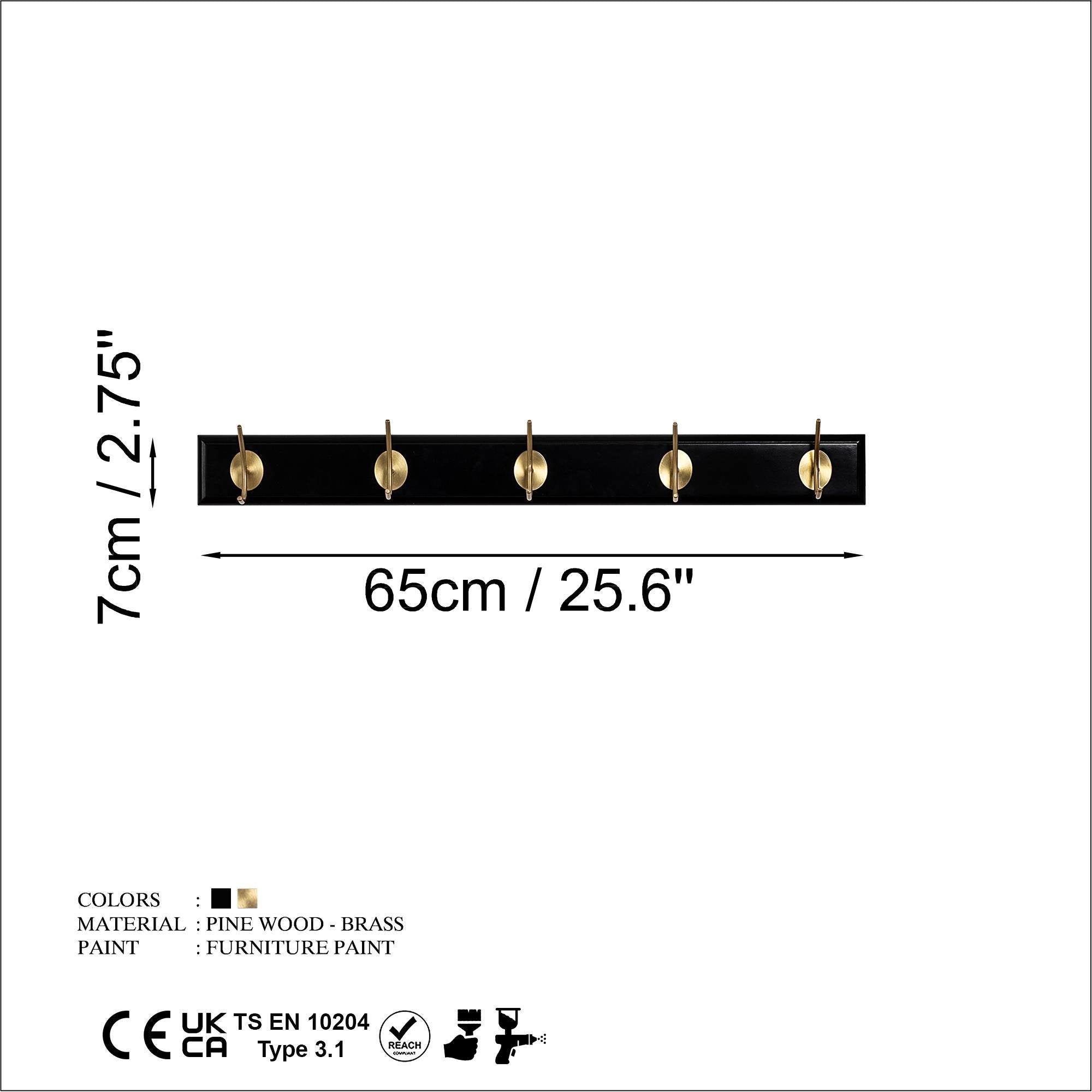 ASK-001 Dekoratif Ahşap Askılık | ByLamp