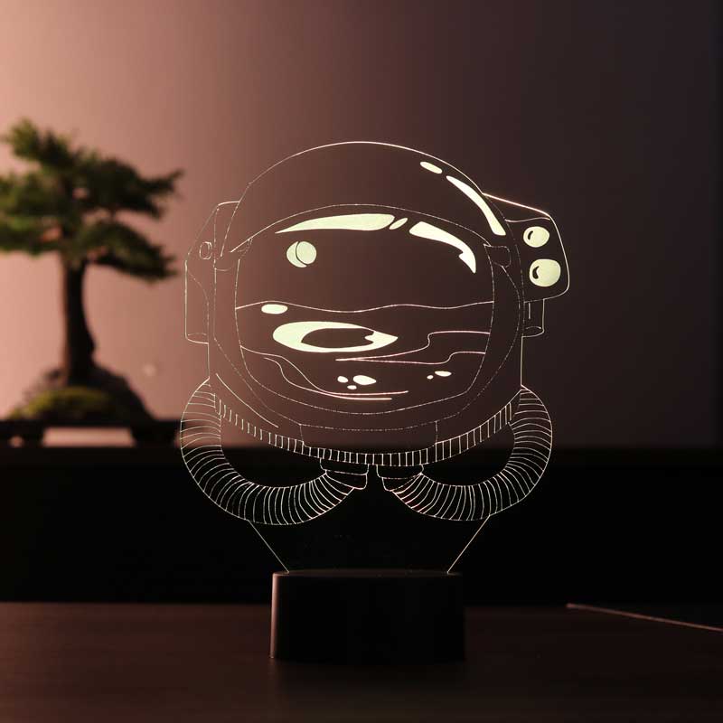 3-D astronaut LED Table Lamp