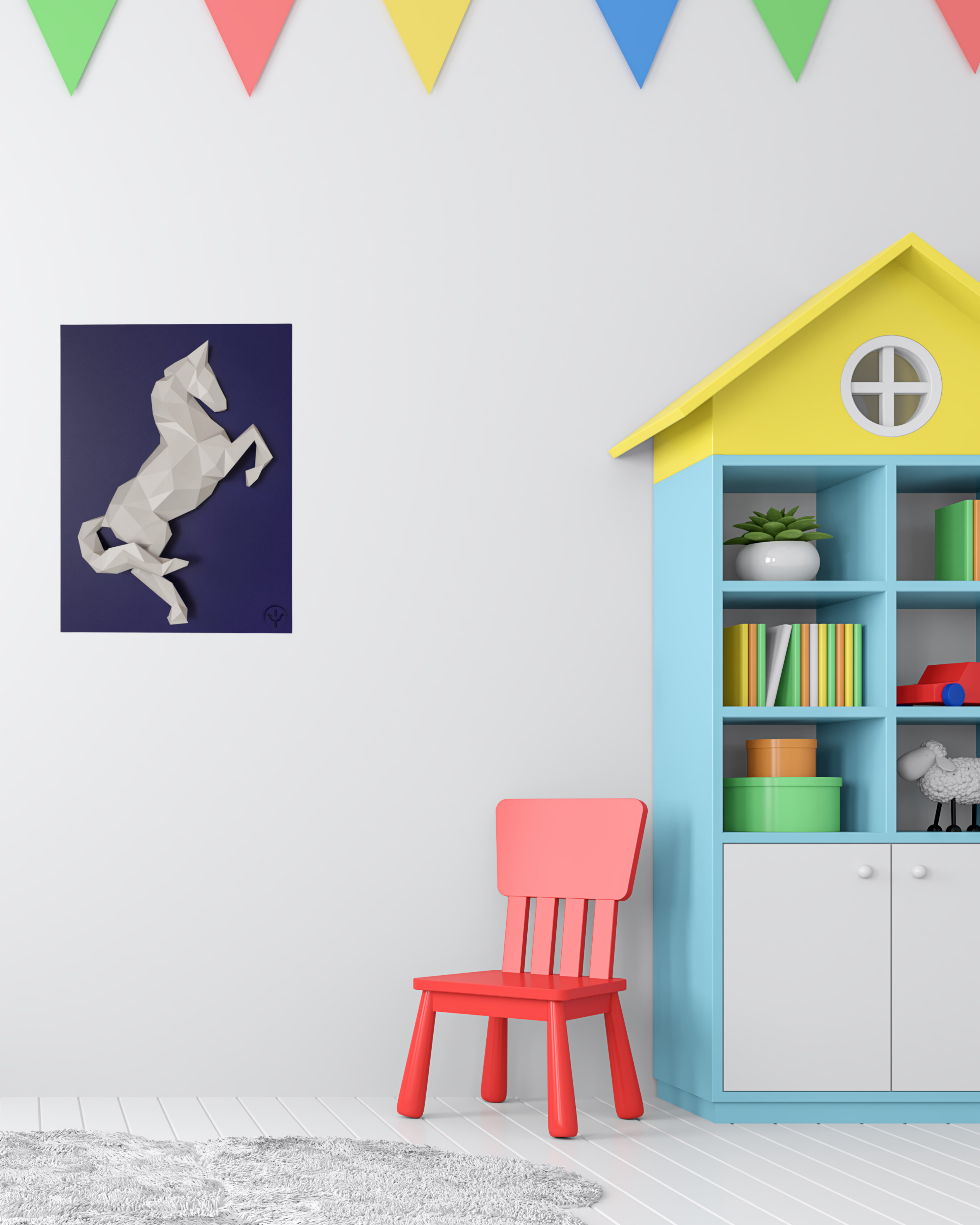 Dekoratif At Duvar Panosu | ByLamp