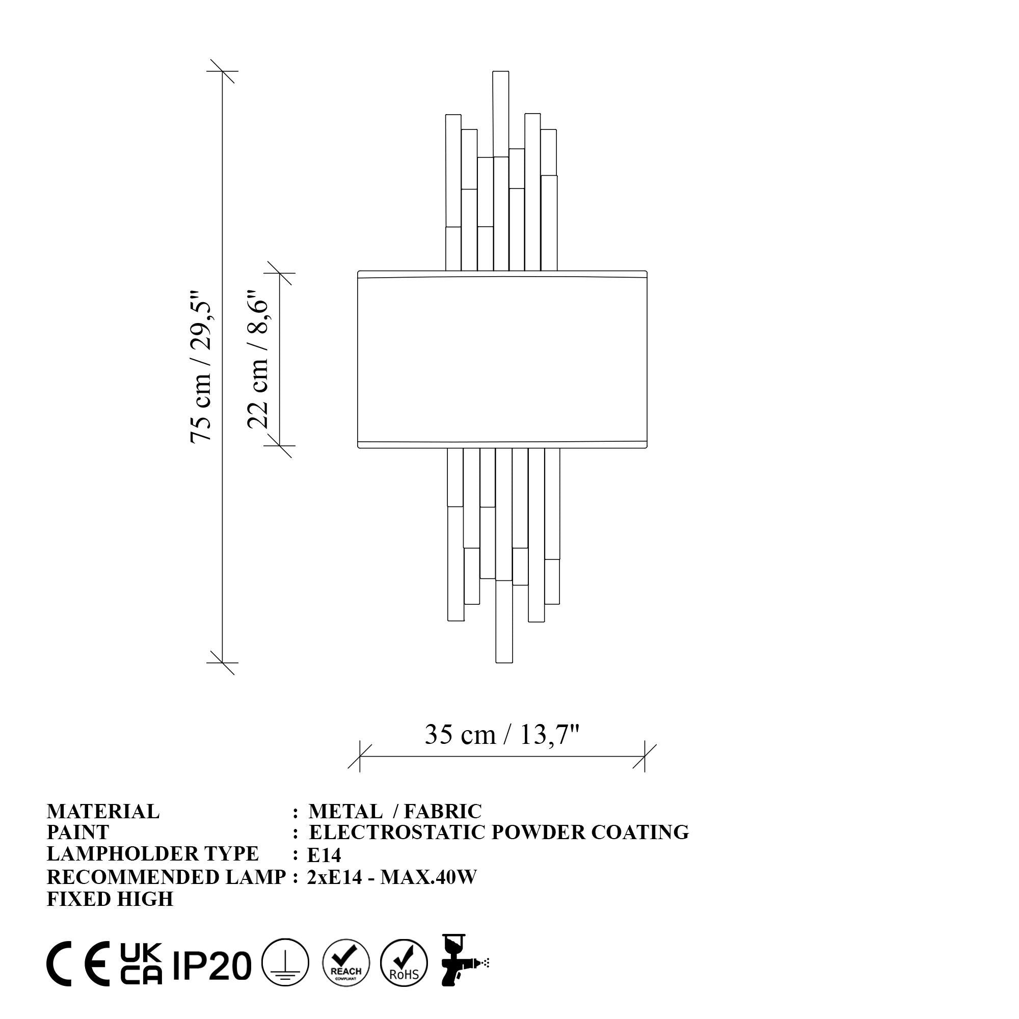 Axis 15123 Abajur Aplik Duvar Aydınlatma | ByLamp