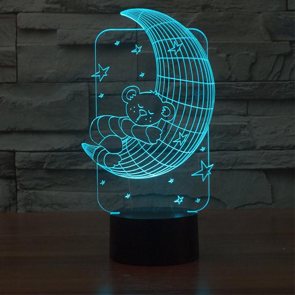 3D Moon Grandfather Led Table Lamp
