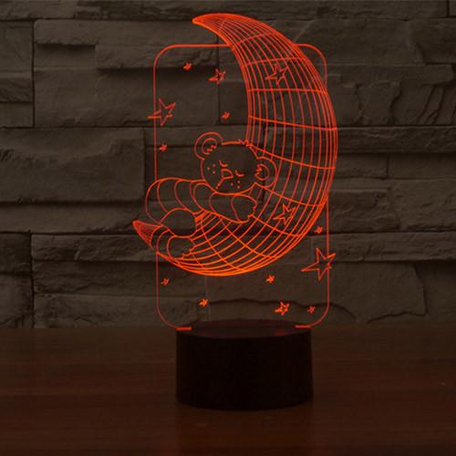 3D Moon Grandfather Led Table Lamp