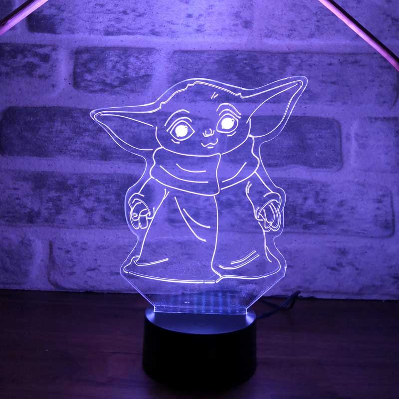 3D BABY YODA LED Table Lamp