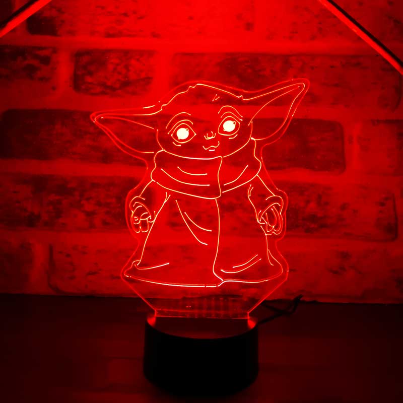 3D BABY YODA LED Table Lamp