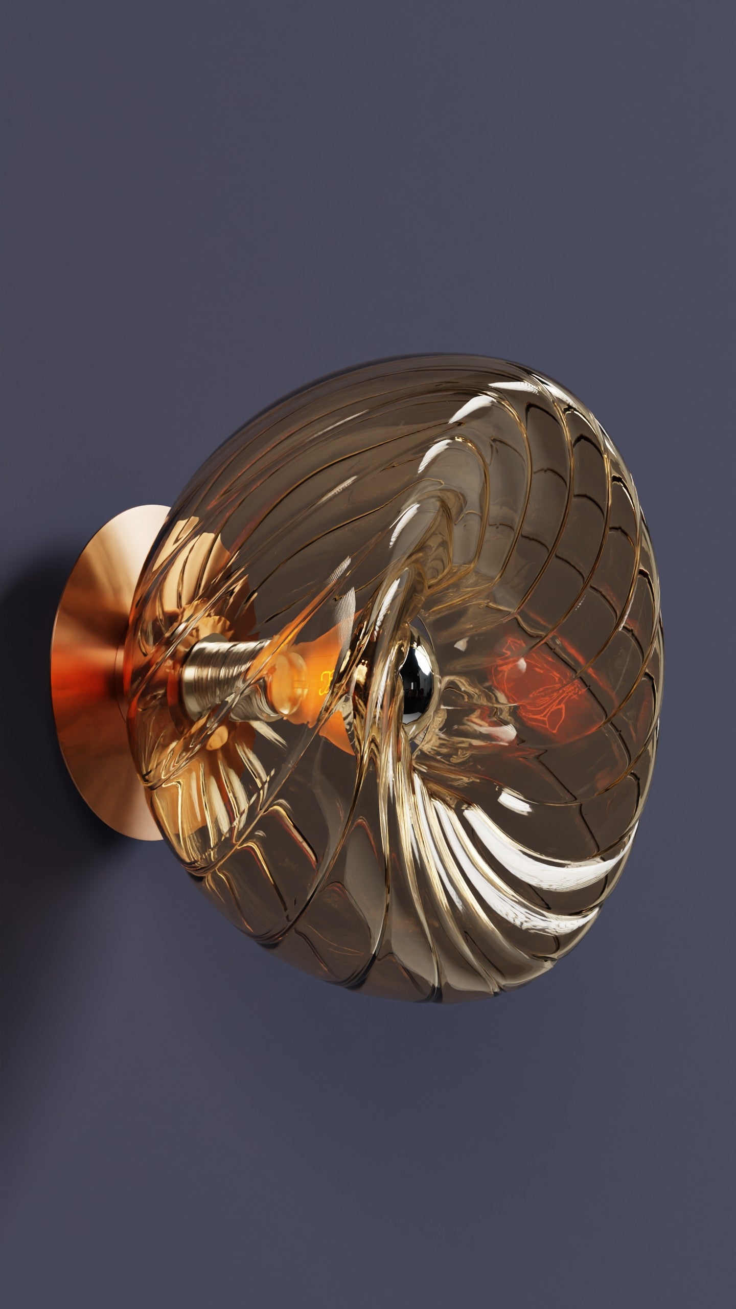 Dönence Bal Cam Aplik Duvar Aydınlatma | ByLamp