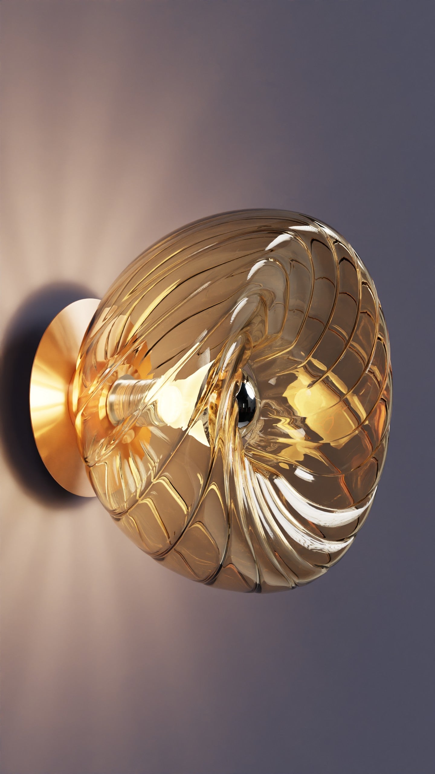 Dönence Bal Cam Aplik Duvar Aydınlatma | ByLamp