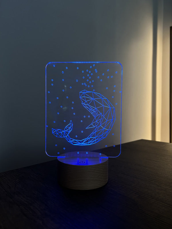 Whale Figured Decorative Gift Led Table Lamp | BYLAMP