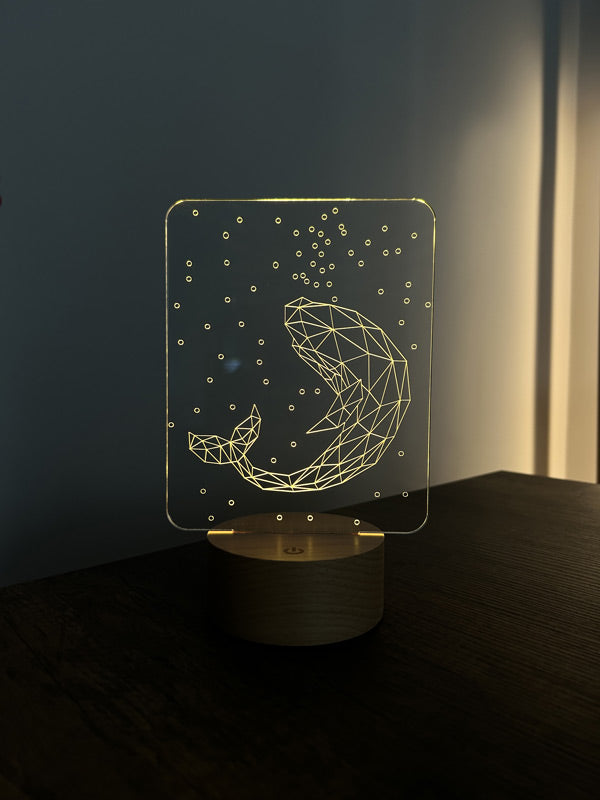 Whale Figured Decorative Gift Led Table Lamp | BYLAMP