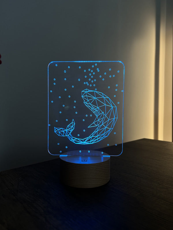 Whale Figured Decorative Gift Led Table Lamp | BYLAMP