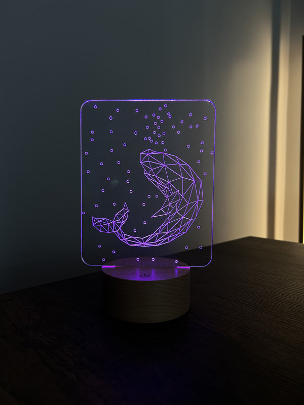 Whale Figured Decorative Gift Led Table Lamp | BYLAMP