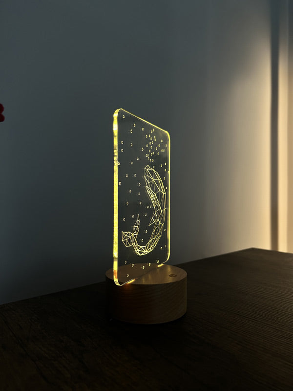 Whale Figured Decorative Gift Led Table Lamp | BYLAMP