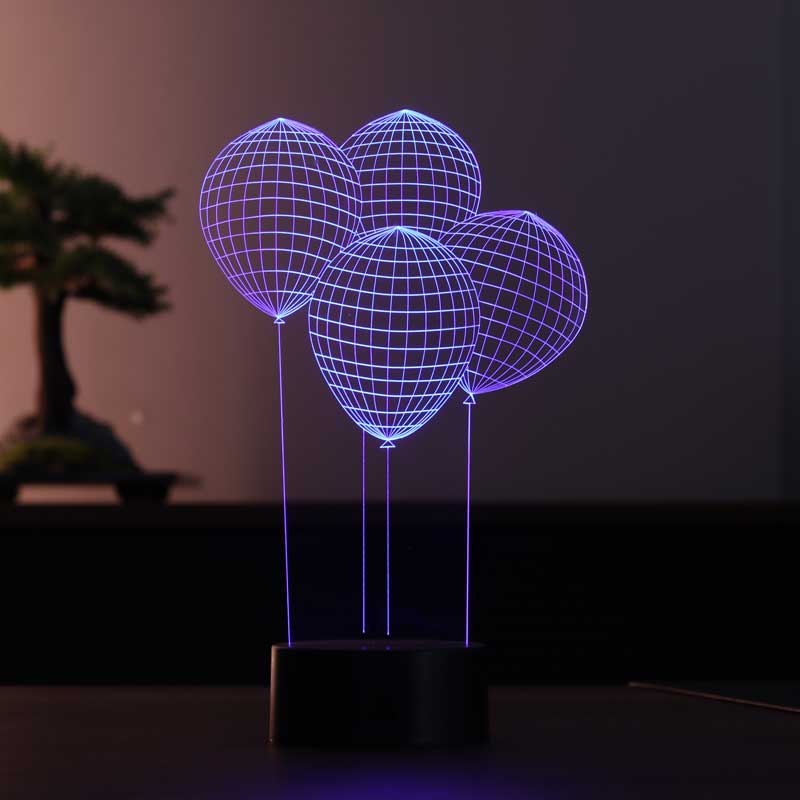 Balon Figürlü Dekoratif Hediye Led Masa Lambası | BYLAMP