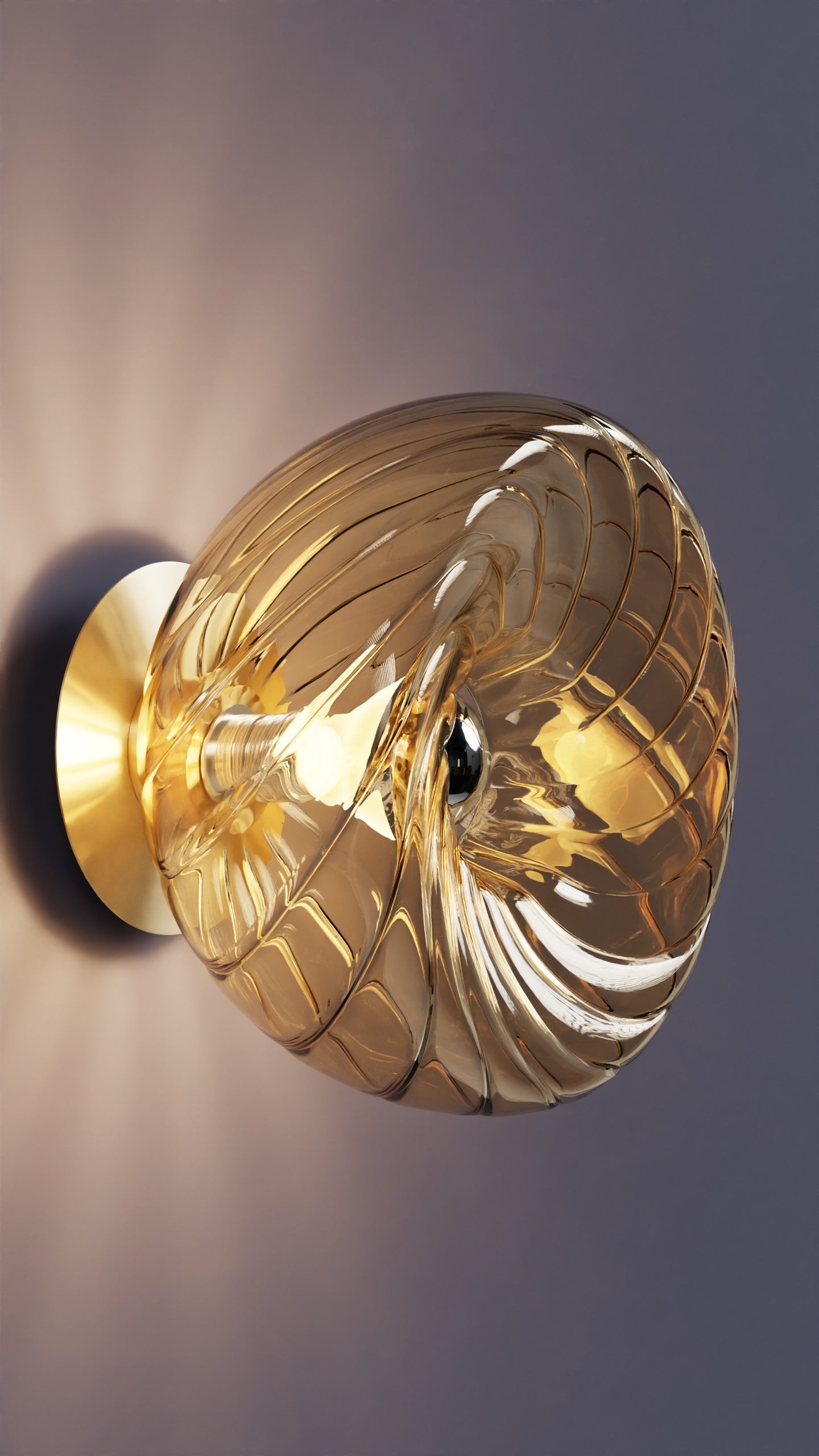 Dönence Bal Cam Aplik Duvar Aydınlatma | ByLamp