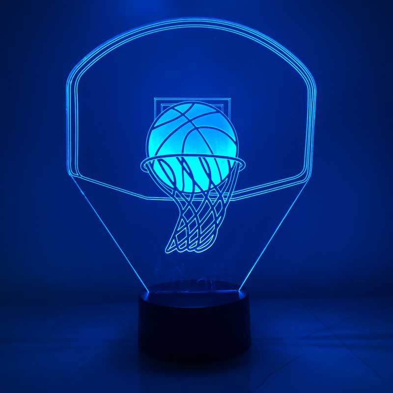 3-D basket crucible LED night light