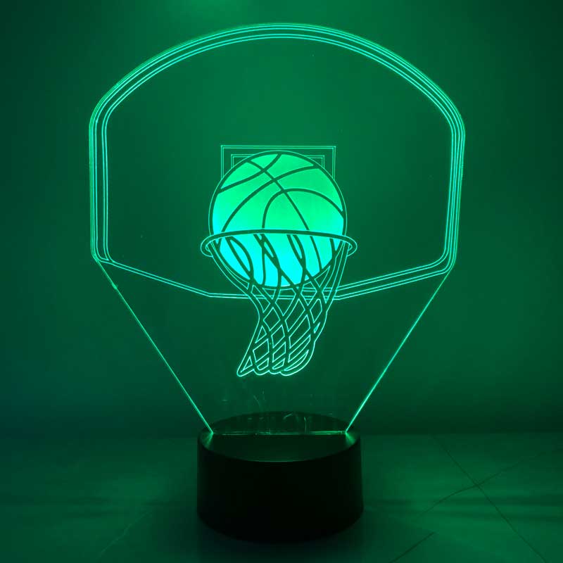 3-D basket crucible LED night light