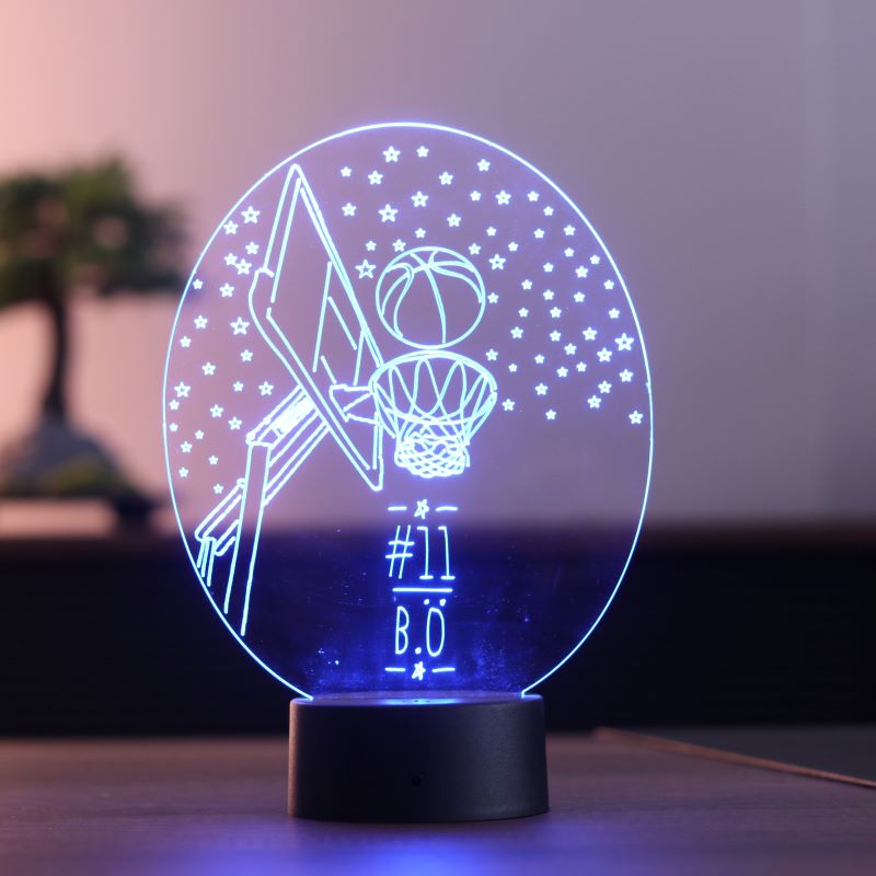 3d basketball crucible gift led lamp