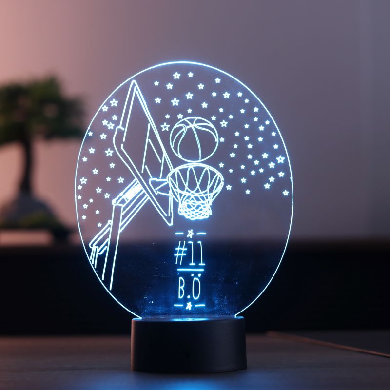 3d basketball crucible gift led lamp