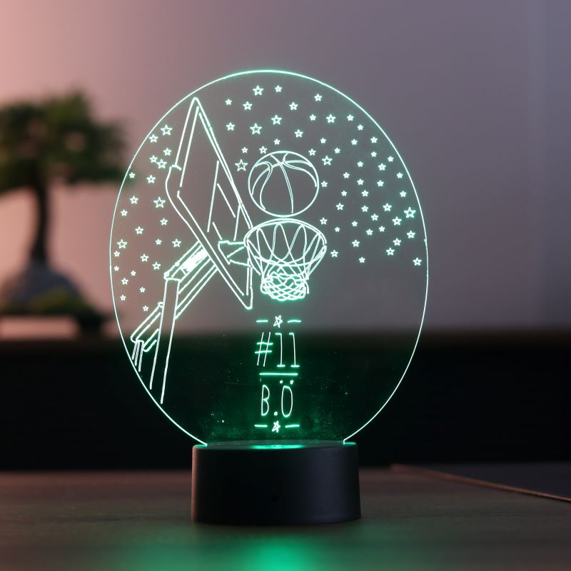 3d basketball crucible gift led lamp