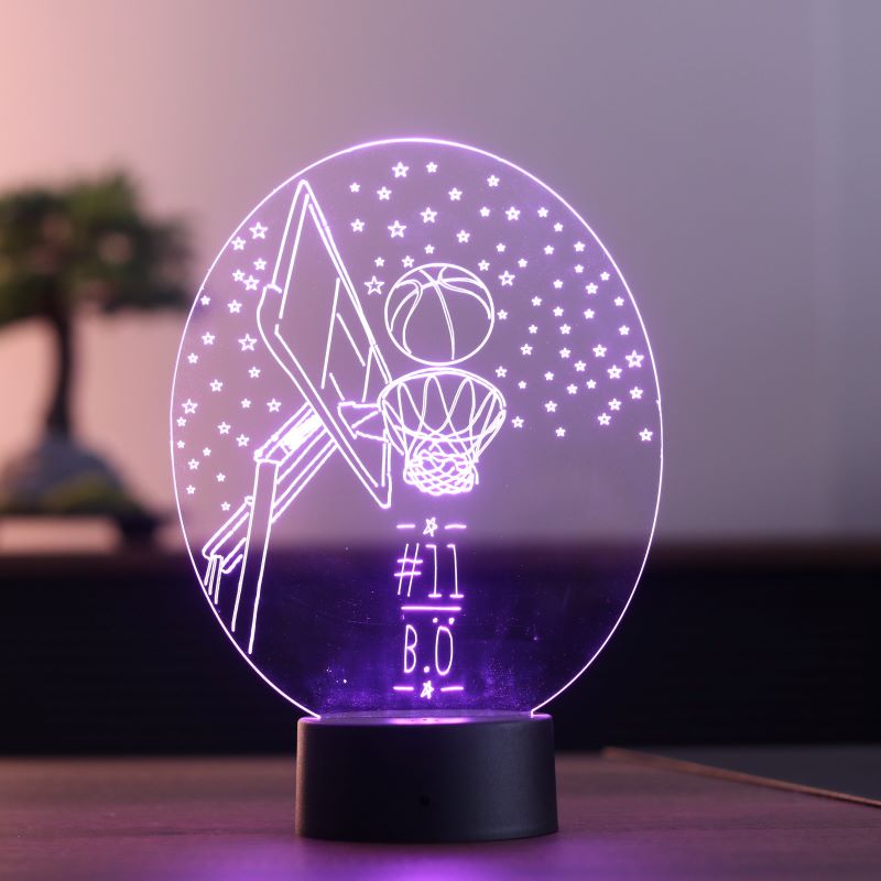 3d basketball crucible gift led lamp