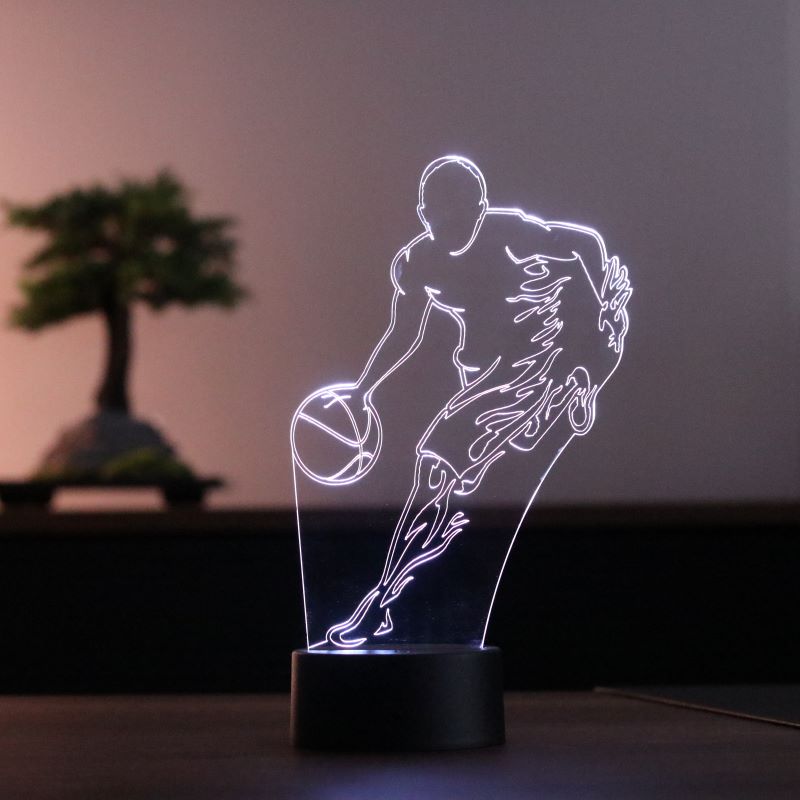 3D Basketball Player Led Table Lamp