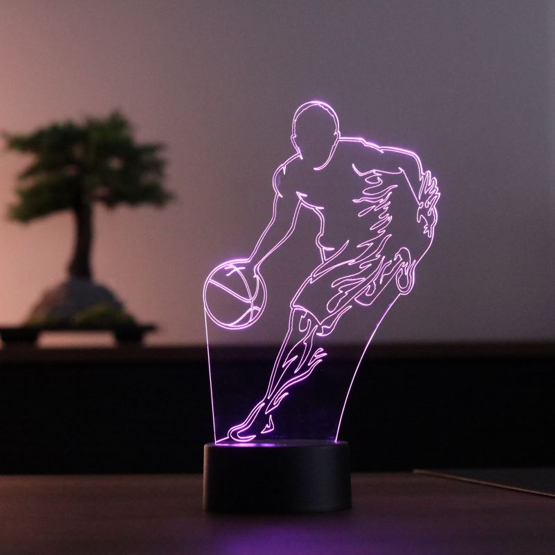 3D Basketball Player Led Table Lamp