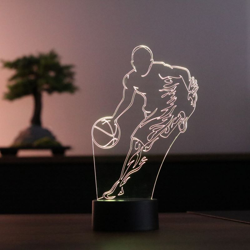 3D Basketball Player Led Table Lamp