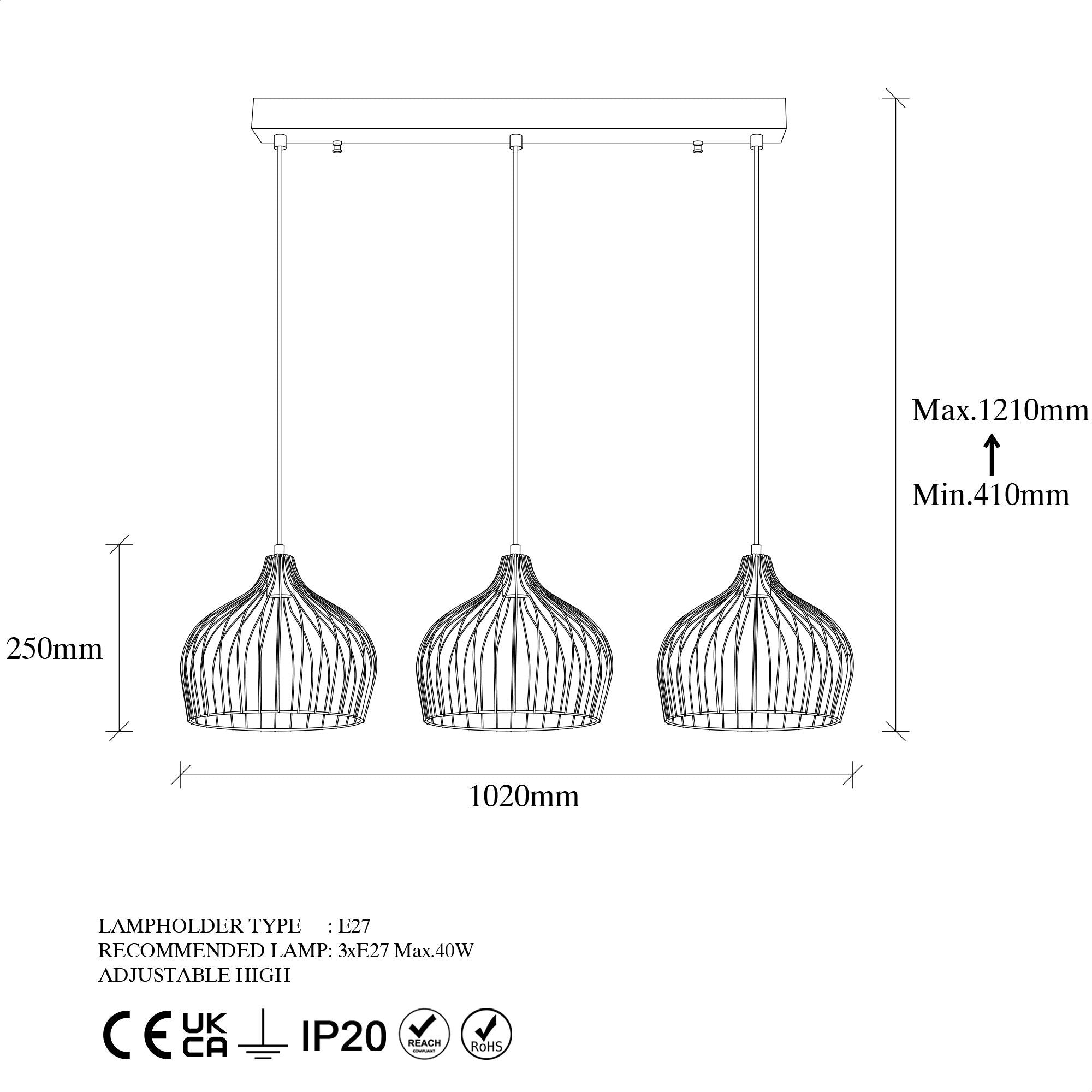 Bek 11380 Tel Sarkıt Aydınlatma | ByLamp