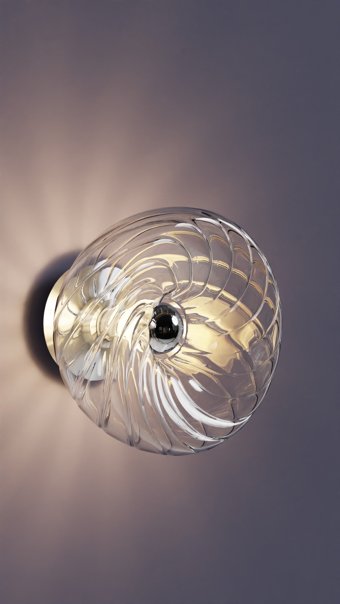 Dönence Şeffaf Cam Aplik Duvar Aydınlatma | ByLamp